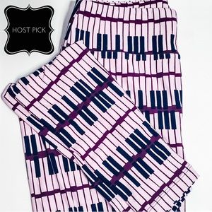 Host Pick 💋 Lularoe Piano Keys OS Leggings